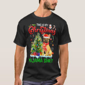 This My Christmas Pajama   French Bulldog Scarf Sa T-Shirt (Vorderseite)