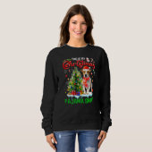 This My Christmas Pajama  Jack Russell Scarf Santa Sweatshirt (Vorne ganz)
