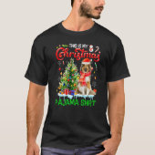 This My Christmas Pajama  Shetland Sheepdog Santa  T-Shirt (Vorderseite)