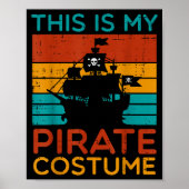 This My Rate Costume Retro Halloween Men Boys Kids Poster (Vorne)