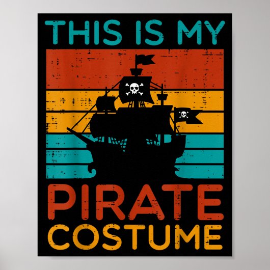 This My Rate Costume Retro Halloween Men Boys Kids Poster (Vorne)