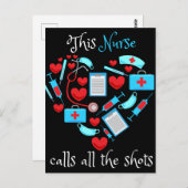 This Nurse Calls All The Shots Postkarte (Vorne/Hinten)