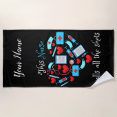 This Nurse Calls All The Shots Strandtuch (Vorderseite)