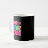 This Nurse Glows Nursing Glow Retro Kaffeetasse (Vorderseite Links)