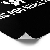 This O Shall P Funny Quote Birthday Party Gag Gift Poster (Ecke)