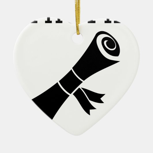 This PhD is no BS Keramikornament (Vorne)