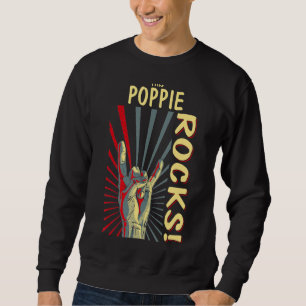 This Poppie Rocks Vintage Retro Konzert 70s 80s Fu Sweatshirt