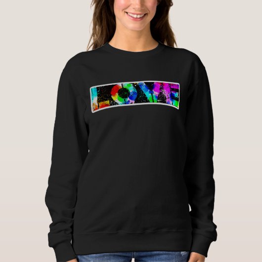 This presents the love and love motif sweatshirt (Vorderseite)