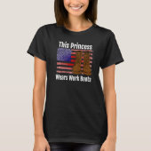 This Princess Wears Work Boots Premium T-Shirt (Vorderseite)