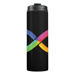 This rainbow infinity design can symbolize so many thermosbecher