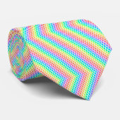 This rainbow pattern necktie krawatte (Gerollt)