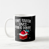 This Santa Loves Going Down Funny Christmas Kaffeetasse (Links)