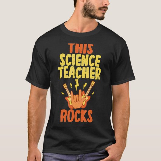 This Science Teacher Rocks T-Shirt (Vorderseite)