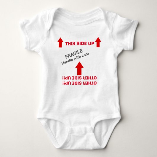 "This SEDE UP" Baby Handling Instructions Humorvol Baby Strampler (Vorderseite)