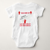 "This SEDE UP" Baby Handling Instructions Humorvol Baby Strampler (Rückseite)