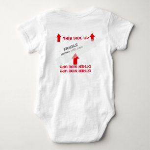 "This SEDE UP" Baby Handling Instructions Humorvol Strampler