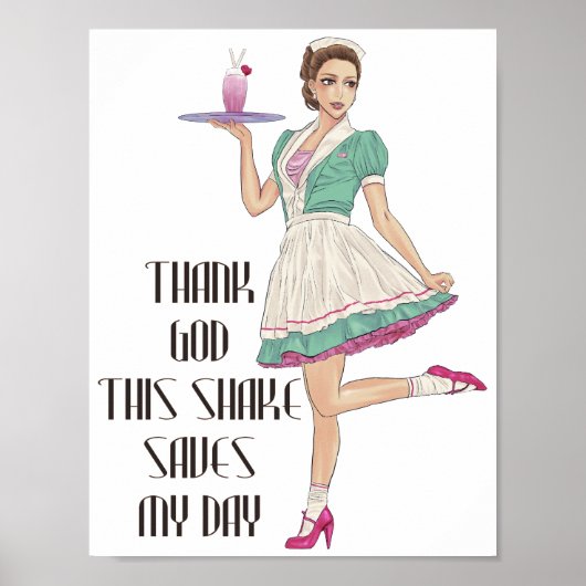 This Shake Saves My Day Poster (Vorne)