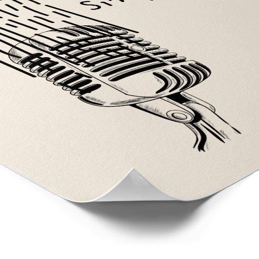 This Shower is for singing Poster (Ecke)