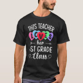THIS TEACHER LOVES HER 1ST GRADE CLASS Shirts Vale (Vorderseite)