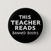 This Teacher Reads Banned Books Graphic Button (Vorderseite)