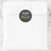 This Time Will Be Different – Funny Dead Plant Lov Runder Aufkleber (Tasche)