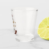 This Wife is a showgirl bachelorette party name da Schnapsglas (Rechts)