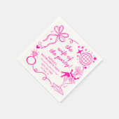 This Wife Is A Showgirl Bachelorette Party Serviette (Ecke)