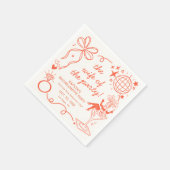 This Wife Is A Showgirl Bachelorette Party Serviette (Ecke)