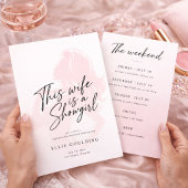 This Wife Is a Showgirl Bachelorette Weekend Einladung