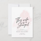 This Wife Is a Showgirl Bachelorette Weekend Einladung (Vorderseite)