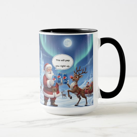 This Will Pep You Up Christmas Mug AI used Tasse (Rechts)