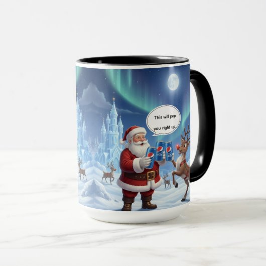 This Will Pep You Up Christmas Mug AI used Tasse (VorderseiteRechts)