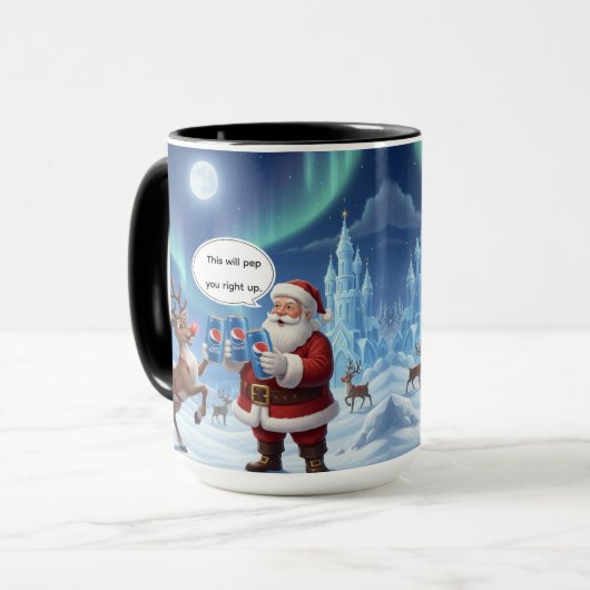 This Will Pep You Up Christmas Mug AI used Tasse (Vorderseite Links)