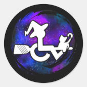 This Witch is Mobile Runder Aufkleber (Vorderseite)