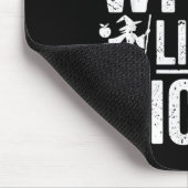 This Witch Likes It Wicked Funny Halloween Broom Mousepad (Ecke)