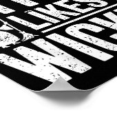 This Witch Likes It Wicked Funny Halloween Broom Poster (Ecke)