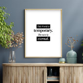 This World Is Temporary – Islamic Wall Art Poster