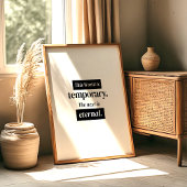 This World Is Temporary – Islamic Wall Art Poster