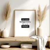This World Is Temporary – Islamic Wall Art Poster