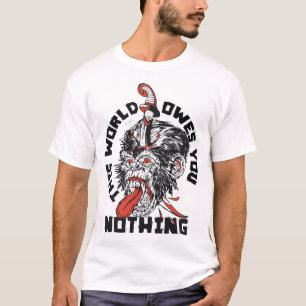 This world owes you, Gorille Tattoo T-Shirt