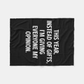 This Year, Instead Of , I'm Giving Everyone My Oni Fleecedecke (Vorderseite (Horizontal))