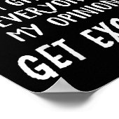 This Year Instead Of I'm Giving Everyone My Onion  Poster (Ecke)