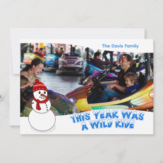 This Year Was a Wild Ride Christmas Photo Card Feiertagskarte (Vorderseite)