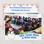 This Year Was a Wild Ride Christmas Photo Card Feiertagskarte (Vorne/Hinten)
