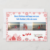This Year Was a Wild Ride Christmas Photo Card Feiertagskarte (Rückseite)