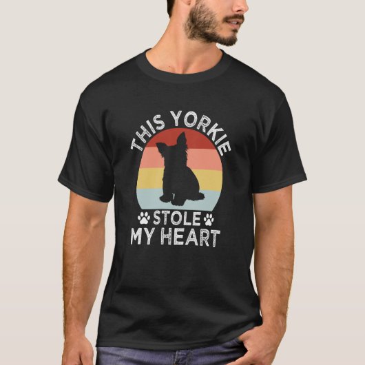 This Yorkie Stole My Heart Yorkshire Terrier Dog   T-Shirt (Vorderseite)