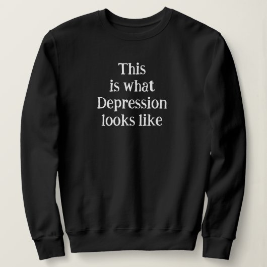Thisiswhatdepressionlookslike_QRCTScan Sweatshir Sweatshirt (Design vorne)