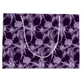 THISTL-violette Blume Große Geschenktüte (Rückseite)