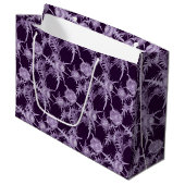 THISTL-violette Blume Große Geschenktüte (Vorderseite Schrägansicht)