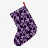THISTL-violette Blume Großer Weihnachtsstrumpf (Rückseite (Hängend))